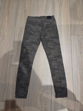 Lucky Brand Brooke Olive Grey Camo Skinny Jeans